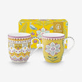 Pip Studio Lily & Lotus Sarı Porselen Kupa Seti