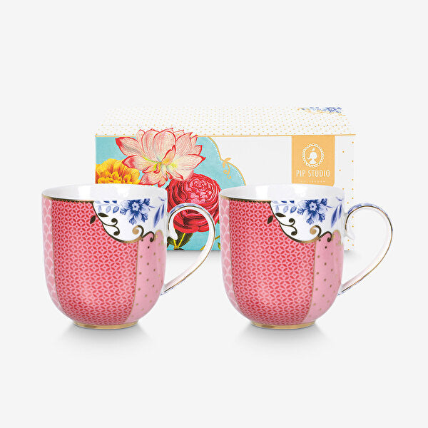 Pip Studio Royal Pembe Porselen Kupa Seti