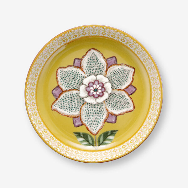 Pip Studio Lily & Lotus Sarı Porselen Çay Tabağı