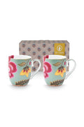 2’li Kupa Seti Blooming Tales Fantasy Mavi 200 ml